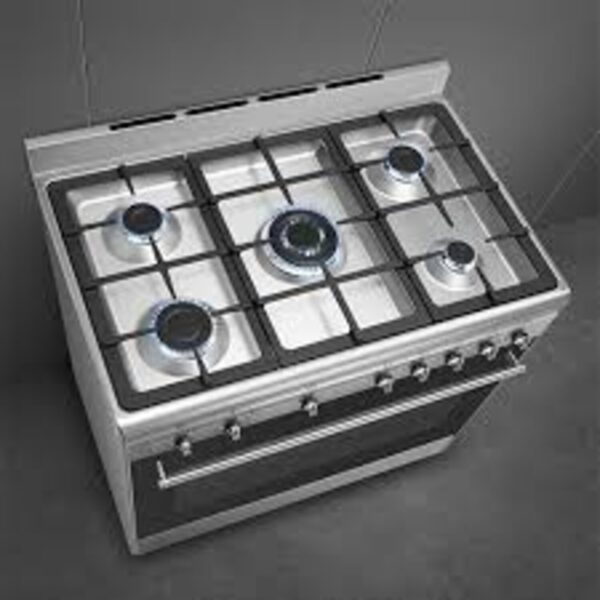 Smeg 90cm Stainless Steel Cooker With Gas Hob - Image 2