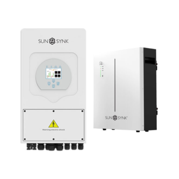 Sunsynk 5KW Inverter & Battery LFP Wall Mount 5.32KWh 51.2V