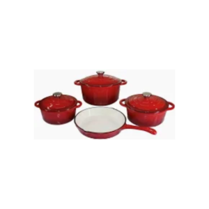 7 Piece Cast Iron Dutch Oven Cookware Set