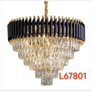 Gold/Black Chandelier