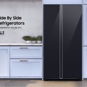 Samsung 60W Black Side by Side Bespoke Food Showcase Fridge