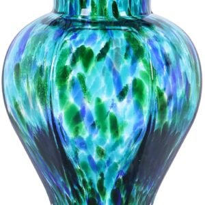 Teal Geometrical Vase