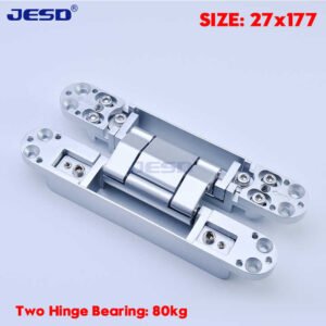 Heavy Duty Concealed Hinge Silver Large 177MM x 28MM