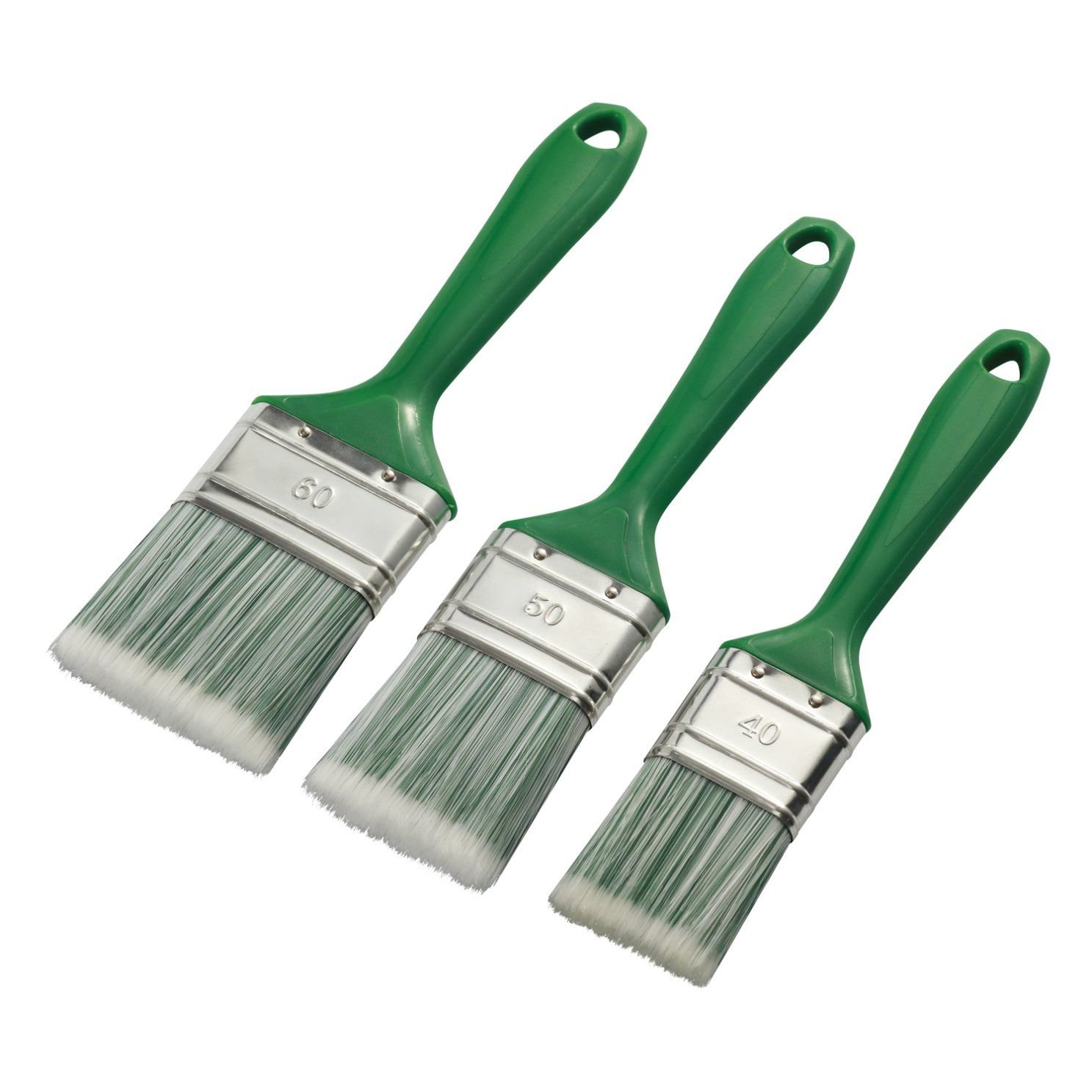 Paint Brush Green Plastic Handle DIY 2.5" - 63MM