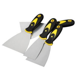 Wide Scraper (Putty Knife) Rubber Handle 6"