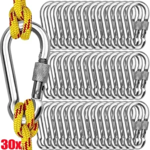 Snap Hook Carabiner Locking Clips With Safety Lock SBE M6