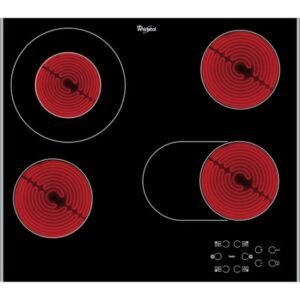 Whirlpool 60cm Black Induction Glass-Ceramic Hob