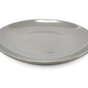 Plate 10'' Solid Color Gloss Grey/blk