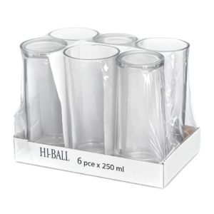 Tumbler Hiball 240ml 6's Pack