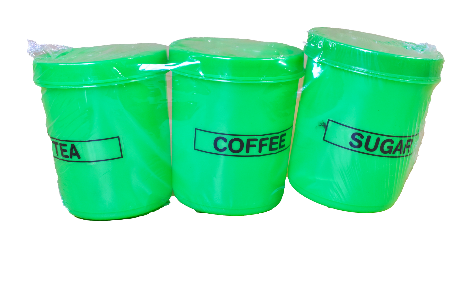Tea Coffee Sugar Cannister Bg/ot - F02029