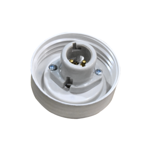 Lamp Holder Gallery 6" Porc Pin B22 Loos - F02055