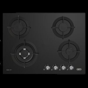 Defy 70cm Gemini Gas on Glass Hob with Wok Burner - DHG701 - HH-DEF-DHG701