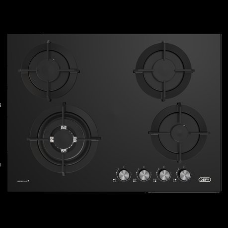Defy 70cm Gemini Gas on Glass Hob with Wok Burner - DHG701 - HH-DEF-DHG701