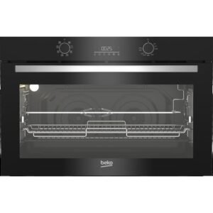 Beko 90cm Twin Fan Oven Black - BBWMT2290XS - HH-BEK-BBWMT2290XS
