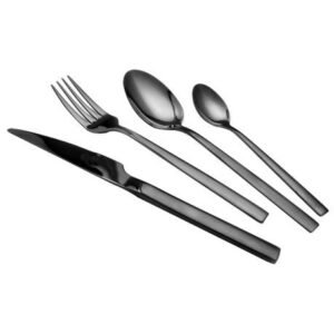 Salton Black 16pc Cutlery Set - HH-SAL-Black16pcCutleryS