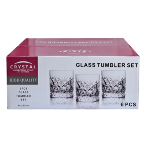 Tumbler Set 6 Piece G/box 72008dv-cry564