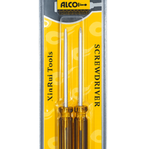 Screw Driver 2pc Long Carded - F03014