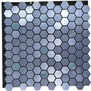 Mosaic Stick On Honeycomb Sml Metalic - F03189
