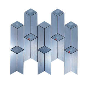 Mosaic Stick On, Waterjet Silver - F03195