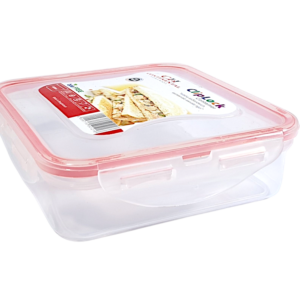 Conatiner Square 600ml Lock Lid - F03389