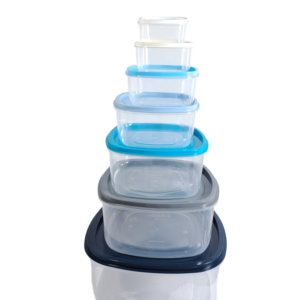 Container Oval 7pc Set Clear - F03392