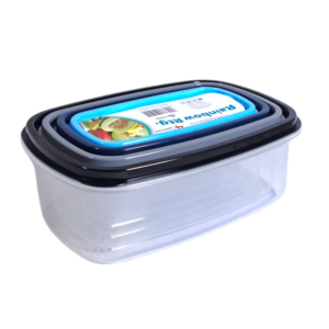 Lunch Box Set 4pc Rectangular - F03410