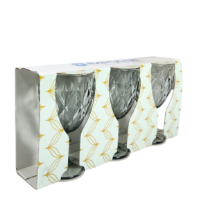 Tumbler 3pc Set Fancy Goblet - F03619