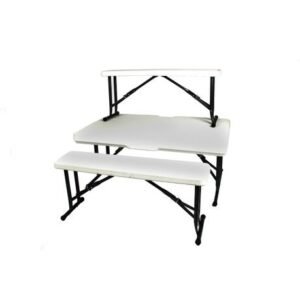 701-3 Picnic Table + Bench Aluminium