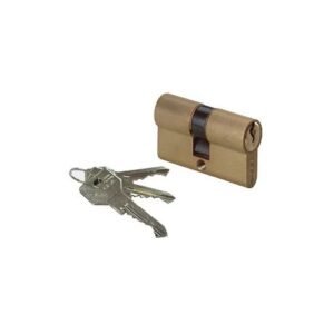 Lock Cylinder Double Blister Brass 80mm