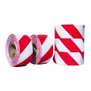 Tape Danger Barrier 75mmx500mt Red/wht - F02496