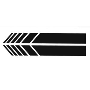 Mirror Black Sticker - F03080