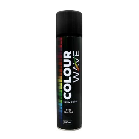 Spray Paint 300ml Gloss Black Tyson - F03642
