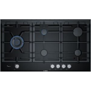 Bosch 90cm Tempered Glass Gas Hob Black