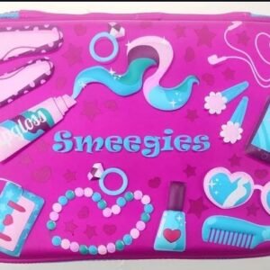 Smeegies Hardshell Pencil Case — Pink Cosmetics Print