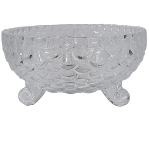7 Piece Glass Bowl Set With Fish Scale Pattern