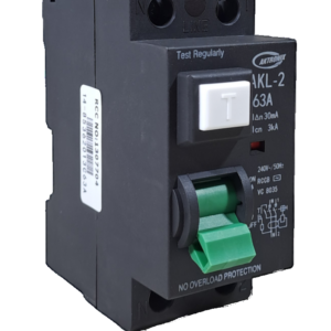 Mini Din Rail Black Earth Leakage A63 2P