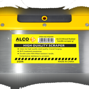 Wide Scraper (Putty Knife) Rubber Handle 6-Inch