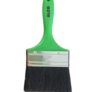 Paint Brush Green Plastic Handle DIY 4-Inch - 100MM