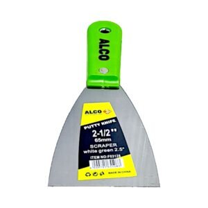 Scraper Plastic Handle Green (Putty Knife) 2.5-Inch - 65MM