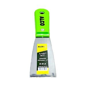 Scraper Plastic Handle Green (Putty Knife) 1.5-Inch - 38MM
