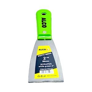 Scraper Plastic Handle Green (Putty Knife) 2-Inch - 50MM
