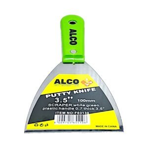 Scraper Plastic Handle Green (Putty Knife) 3.5-Inch - 90MM