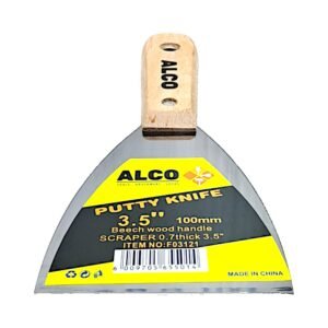 Scraper Wooden Beech Handle (Putty Knife) 3.5-Inch - 90MM