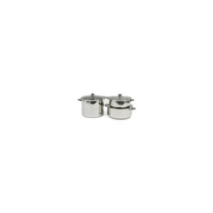Salton 6 Piece Stainless Steel Stackable Pot Set