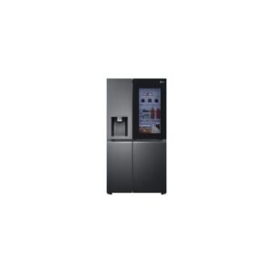 LG 611L Matte Black InstaView ThinQ Side by Side Fridge