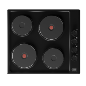 Defy 60cm Slimline Solid Plate Black DHD398