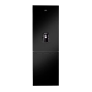 Defy 348L Bottom Mounted Fridge/Freezer Black Glass DAC652