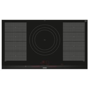 Siemens iQ700 90cm FlexInduction Hob, Black Glass EX975LVC1E