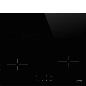 Smeg 60cm Electric Ceran Hob, 4 Cooking Zones (Black Glass) SE264TD1