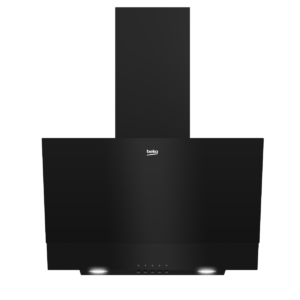 Beko 60cm Black Glass Inclined Hood BHCA62422BBH